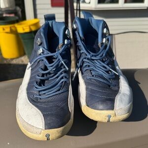 Jordan Men's Shoes - Navy Blue and White